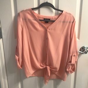 Long Sleeved Pink Blouse